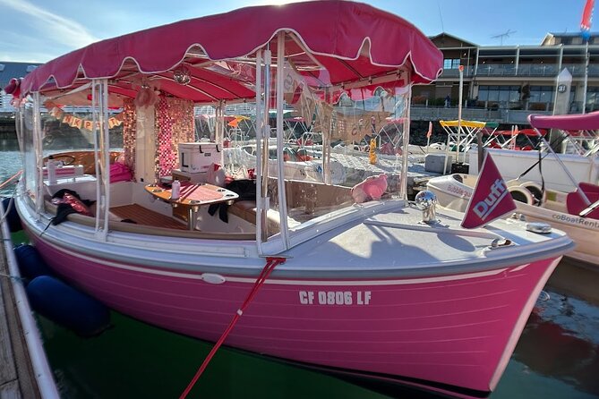 2-Hour Private Pink Bachelorette Boat Cruise in San Diego Bay - Why this pink Duffy boat works for a small celebration