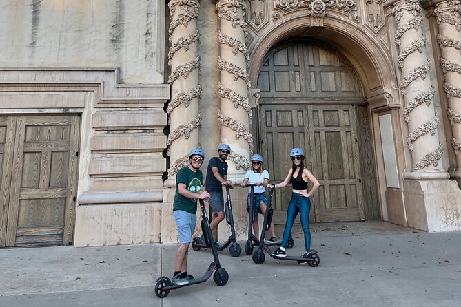 Balboa Park Electric Scooter Tour with Pictures - The arts district and international cottages