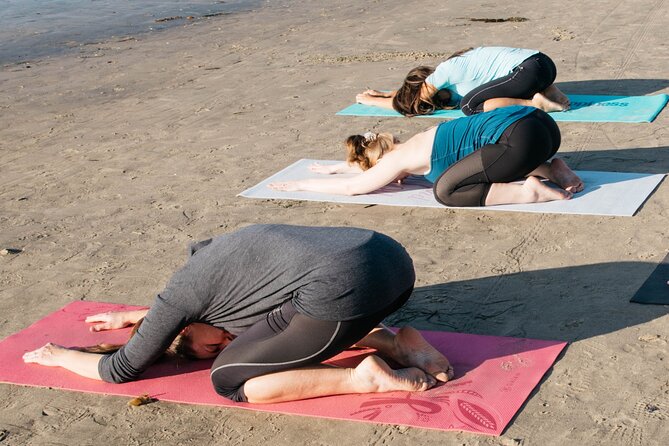 Beach Yoga in San Diego - The lavender finish and the personal touches