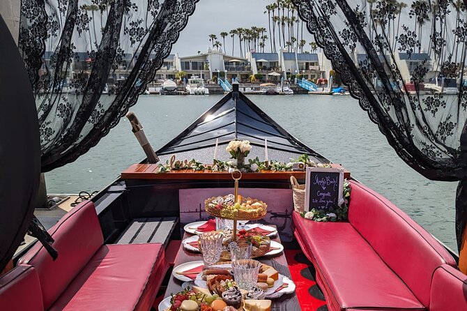 Beautiful Luxury Picnic on a Docked Gondola Boat in Coronado - Key points to know