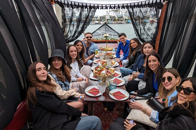 Beautiful Luxury Picnic on a Docked Gondola Boat in Coronado - What happens when you arrive