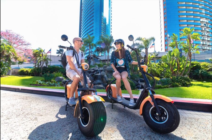 Coronado: GPS-Guided Scooter Tour & Round-Trip Ferry - Coronado Ferry Landing and the bridge views