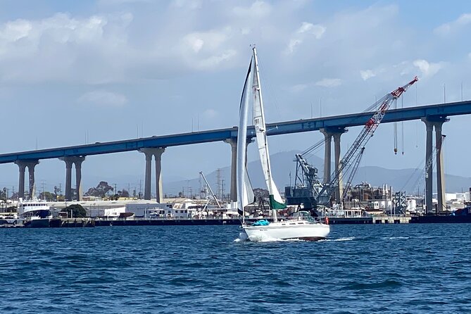 Deluxe Day Sail in San Diego - Coronado Bridge and the island beyond it