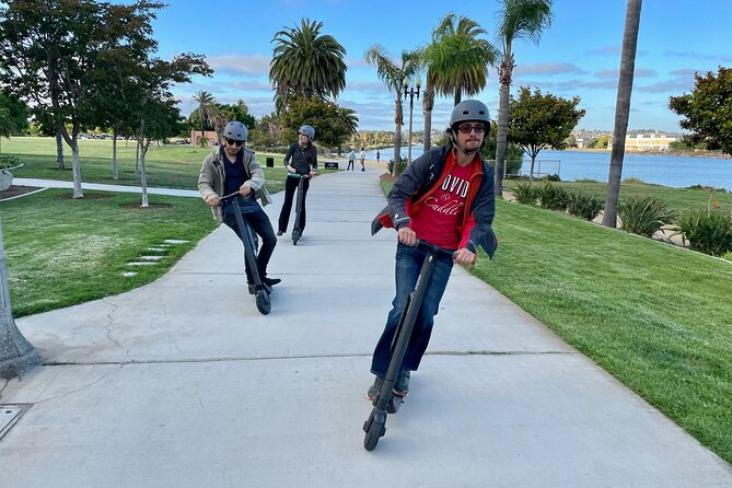 Electric Scooter Waterfront Tour with Pictures - The parks between Liberty Station and downtown