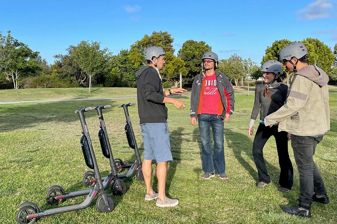 Electric Scooter Waterfront Tour with Pictures - Riding beside Spanish Landing