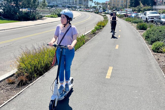 Explore Coronado Island by E-Scooter with Photos Included - Finishing beside the Coronado Bridge