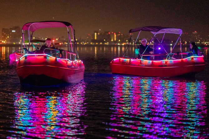 Glow Electric Boat night date experience in San Diego Bay - Why the Night Setting Works So Well