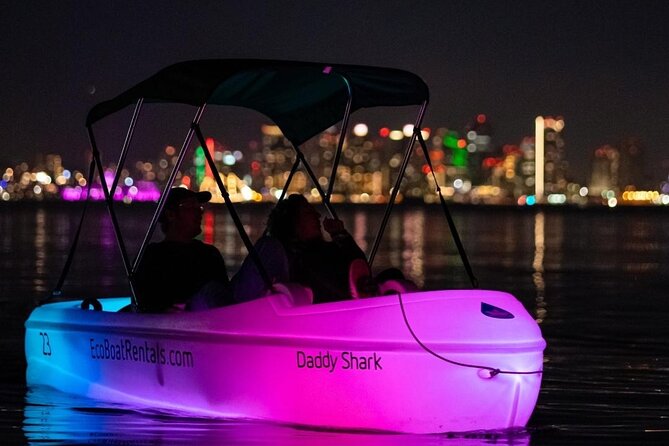 Glow Nightime Pedal Boat Rental in San Diego Bay - One hour on San Diego Bay