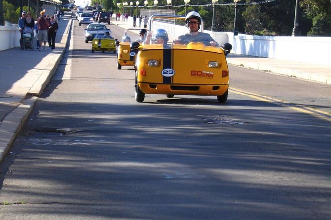 GoCar & Speedboat Land and Sea Adventure in San Diego - Taking the GoCar through Balboa Park