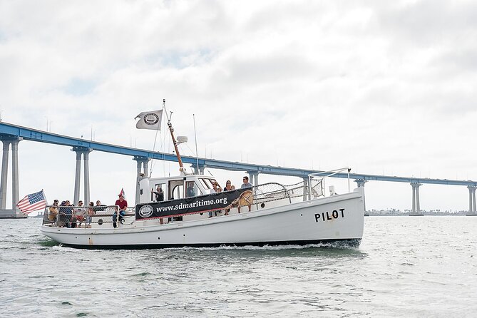 Historic Bay Cruise Aboard 1914 Pilot boat with General Admission - Starting at the Maritime Museum on North Harbor Drive