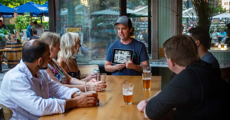 History Tour Pub Crawl of Famous Gaslamp Quarter - Stop one: getting your bearings over a beer