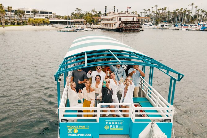 Paddle Pub San Diego Party Cruise: Drinks & Dancing for up to 26 - Pedaling, music, and the social setup