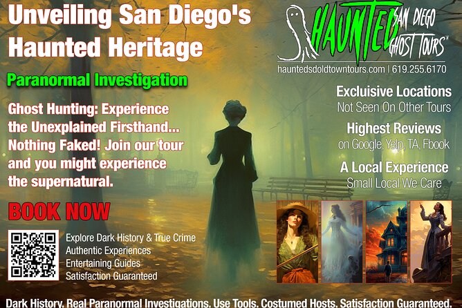 Paranormal Investigation History & Ghost Tour Old Town San Diego - Why Heritage County Park is the real heart of the tour
