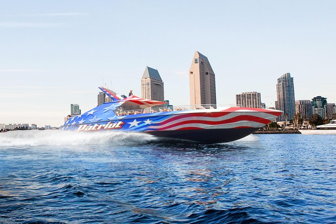 San Diego Bay Jet Boat Ride - Seaport Village, Cabrillo, and quick waterfront views