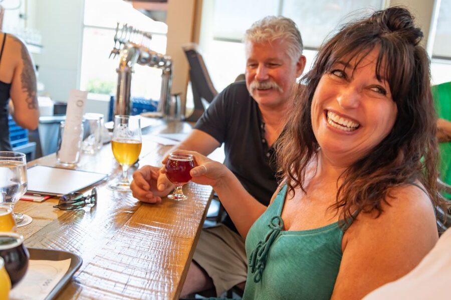 San Diego: Brewery Tour with Tastings and Food Pairings - The first brewery stop: learning how tasting works