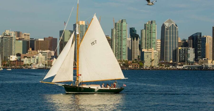 San Diego: Classic Yacht Sailing Experience - USS Midway, SeaPort Village, and the downtown waterfront