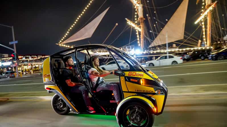 San Diego: Coronado Island Electric GoCar Night Tour - Hotel del Coronado and Coronado Beach