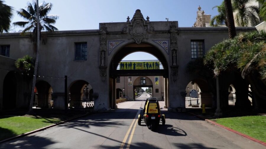 San Diego: Downtown Electric GoCar Rental - Starting on Mason Street with a simple orientation