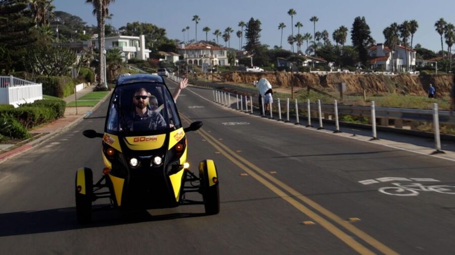 San Diego: Downtown Electric GoCar Rental - The waterfront from the Maritime Museum to Seaport Village