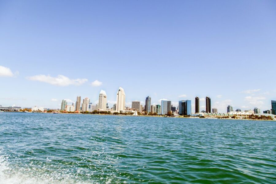 San Diego: Drive Your Own Speed Boat 2-Hour Tour - The USS Midway and the downtown skyline