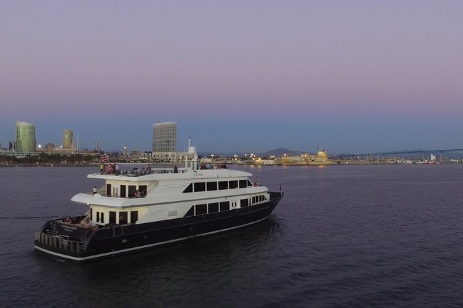 San Diego Harbor Dinner Cruise - Boarding near the USS Midway