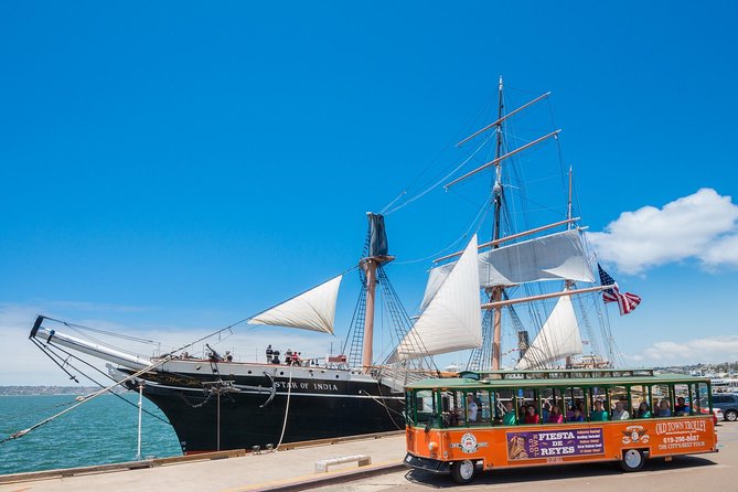 San Diego Hop On Hop Off Trolley Tour - Seaport Village and the marina make easy short stops