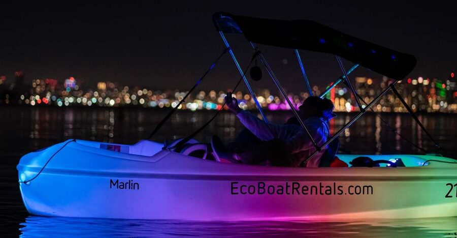 San Diego: Night Date Glow Pedal Boat with Downtown Views - Key points to know before booking