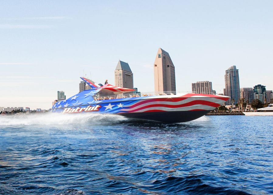 San Diego: Patriot Jet Boat Thrill Ride - The Coronado Bridge and the turning point