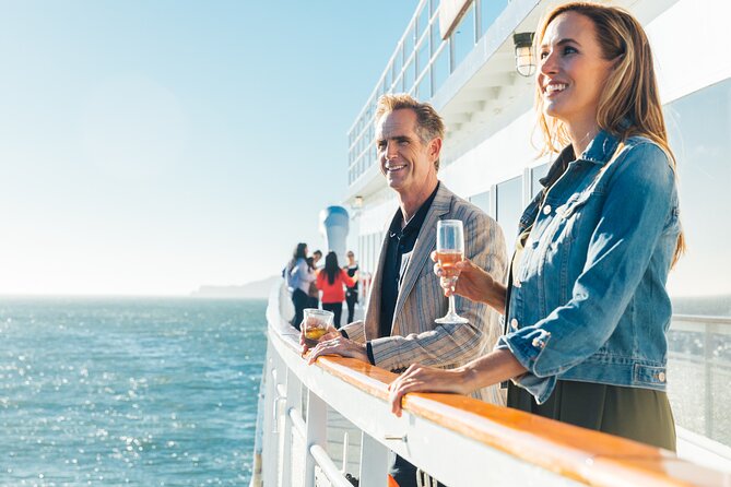 San Diego Sights & Sips: Deluxe Cocktail Sunset Cruise - Coronado Bridge from the water