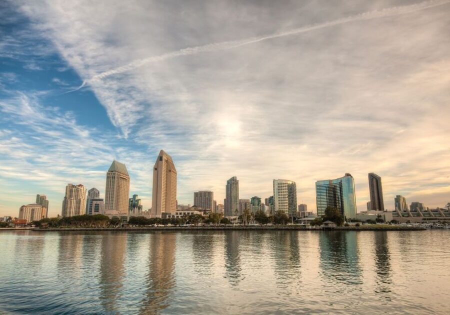 San Diego: Thanksgiving Day Buffet Brunch or Dinner Cruise - San Diego Bay sights from the dining room and rooftop