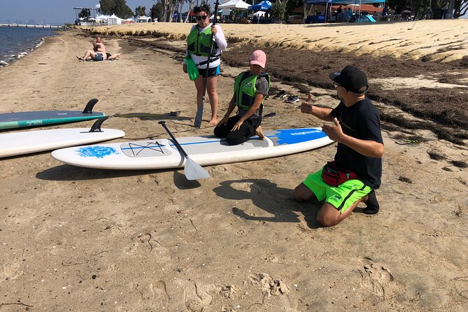 Stand up Paddle Board Lesson on The San Diego Bay - Breaks, beach time, and a less rigid schedule