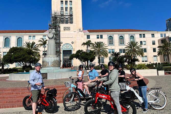The Early Bird Guided E-Bike Tour in San Diego - Starting at 300 G Street and entering the Gaslamp Quarter