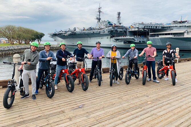 The Gaslamp E-Bike Tour - Following the Embarcadero toward the harbor
